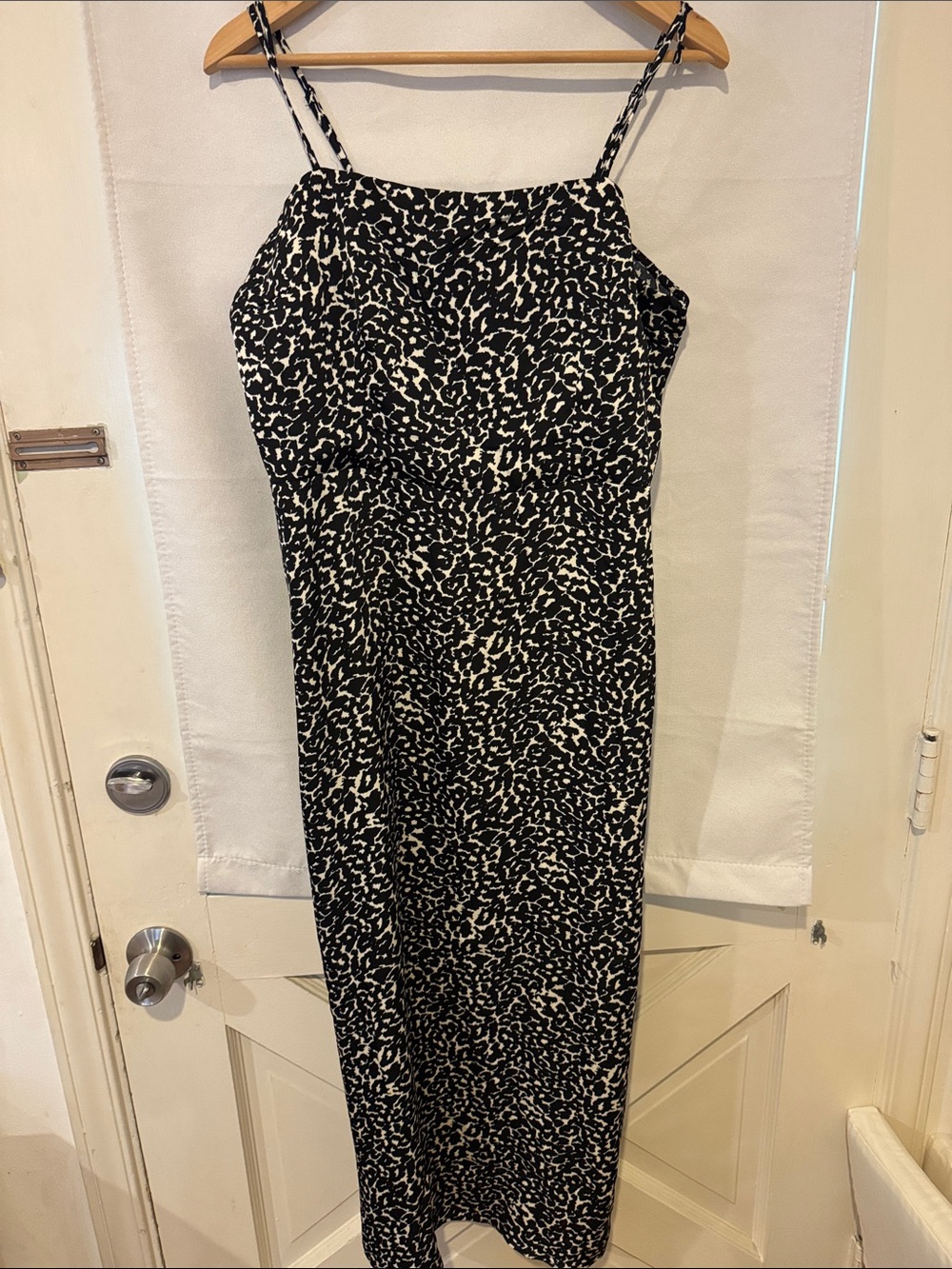 A new day- Black and White Printed Maxi Dress